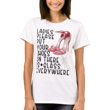 Ladys, bitte ziehen Sie Ihre Schuhe an, es gibt so