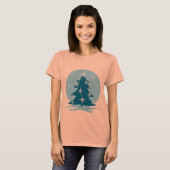 Lady's Blue Christmas Shirts Blue Tree T - Shirt (Vorne ganz)