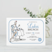 Ladys Brunch Einladung (Stehend Vorderseite)