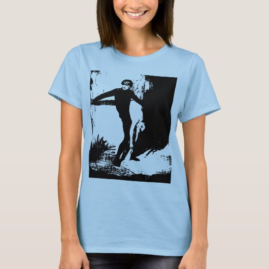 Ladys Burnout T - Shirt (Angepasst) (Vorderseite)