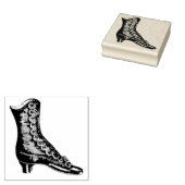 Ladys Button-Up-Viktorianisch-Boot-Gummi-Briefmark Gummistempel (Stempel)