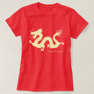 Ladys Chinese Light Dragon T - Shirt