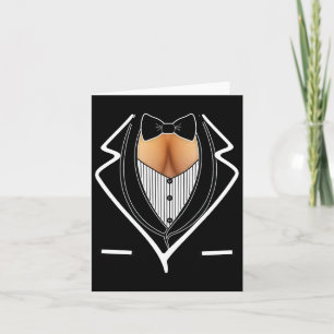 Ladys Cleavage Tuxedo Halloween Party Mar Karte