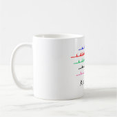 Ladys Crew Race Rowers Rowing - Bis zu fünf Boote Kaffeetasse (Links)