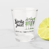 Ladys Customized Golf League Birdie Shot Glass Schnapsglas (Vorderseite)