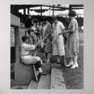 Ladys Day Baseball Fans, 20er Poster