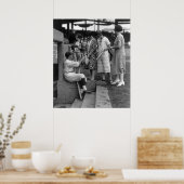 Ladys Day Baseball Fans, 20er Poster (Küche)