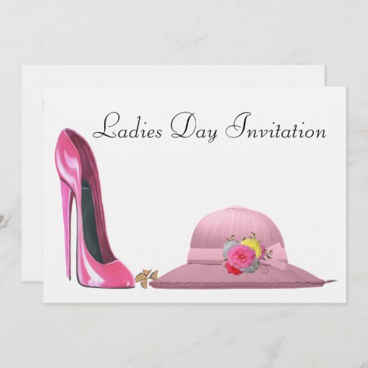 Ladys Day Einladung (Vorne/Hinten)