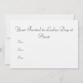 Ladys Day Einladung (Rückseite)
