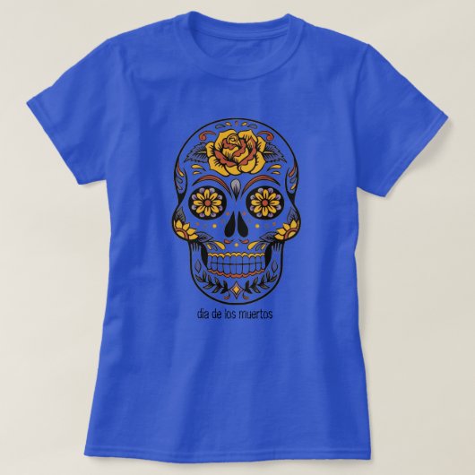 Ladys Day of the Dead T - Shirt (Design vorne)