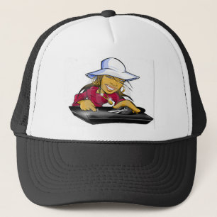 Ladys DJ Cap (weiß) Truckerkappe