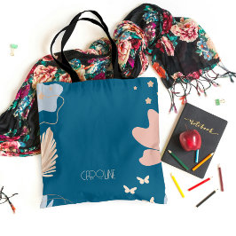 Ladys Elegant Blue Boho Niedlich Tote Bag Tasche