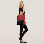 Ladys Elegante Simple Pattern Black Niedlich Tote  Tasche (Am Model)