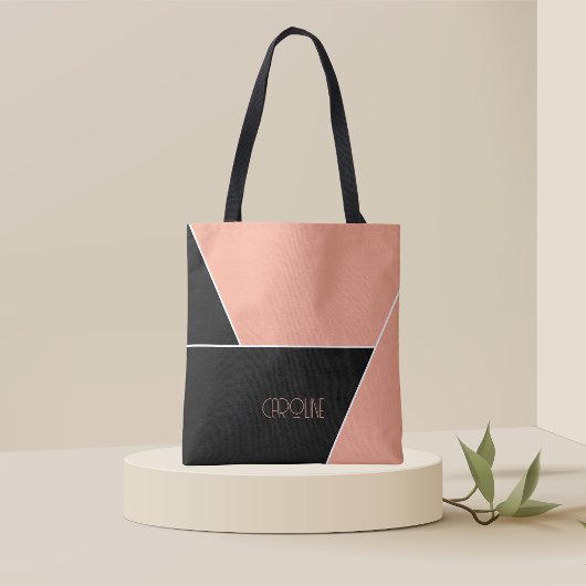 Ladys Elegante Simple Pattern Black Niedlich Tote  Tasche