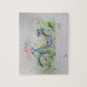 Ladys Fahrrad im Frühjahr Puzzle (Vertikal)