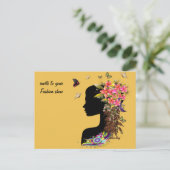 Ladys Fantasy Fashion Workshop Postkarte (Stehend Vorderseite)