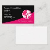Ladys Fashion Forward Business Cards Visitenkarte (Vorne/Hinten)