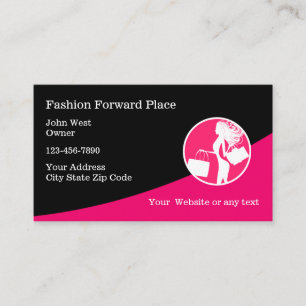 Ladys Fashion Forward Business Cards Visitenkarte