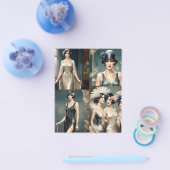 Ladys Fashion Foto Collage der 20er Jahre, Flyer (Einzeln)