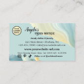 Ladys Fashion Retail Store Boutique Visitenkarte (Rückseite)