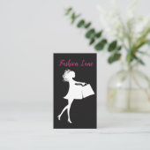 Ladys Fashion Shopping Visitenkarte (Stehend Vorderseite)