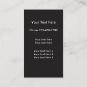 Ladys Fashion Shopping Visitenkarte (Rückseite)