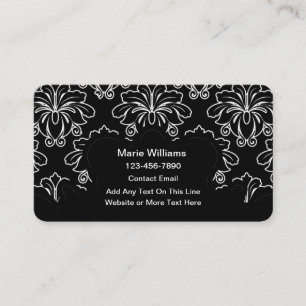 Ladys Feminine Verziert Personal Contact Cards Visitenkarte