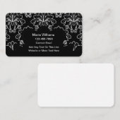 Ladys Feminine Verziert Personal Contact Cards Visitenkarte (Vorne/Hinten)