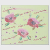 Ladys Flower Event Willkommen Geschenkpapier (Flach)