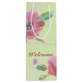 Ladys Flower Event Willkommen Geschenktüte Für Weinflaschen (Rückseite)