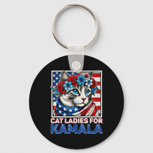 Ladys for Kamala Funny Cat 2024 Präsident Kamala-K Schlüsselanhänger
