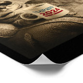 Ladys for Kamala Funny Cat 2024 Präsident Kamala Poster (Ecke)