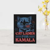 Ladys for Kamala Funny Cat President Kamala-harri Karte (Gelbe Blume)