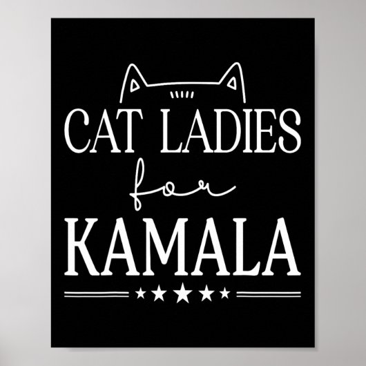 Ladys for Kamala Harris 2024 Poster (Vorne)