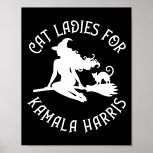 Ladys for Kamala Harris Wiccan Pagan Cheeky Hexe Poster