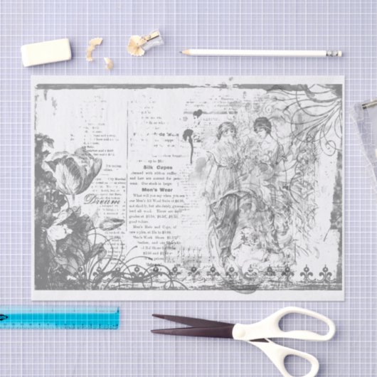 Ladys Frame-Dekodierung Seidenpapier (Handwerk)