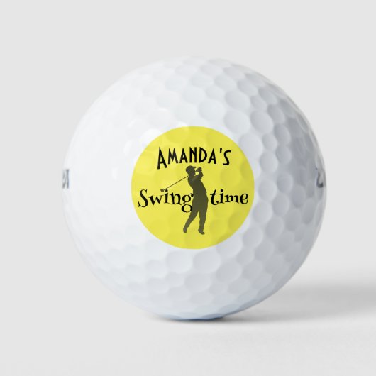 Ladys Funny Golf Balls Golfball (Vorderseite)