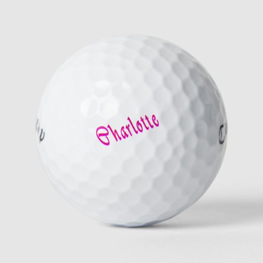 Ladys genannt Charlotte, Golfball (Vorderseite)