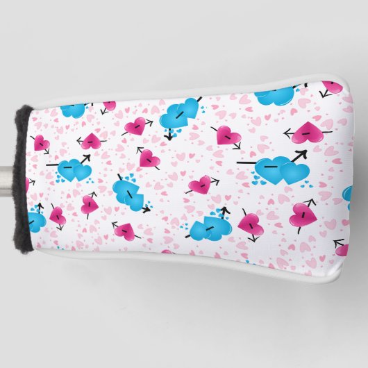 Ladys Golf Club Putter Abdeckung Herz Golf Headcover (Vorderseite)