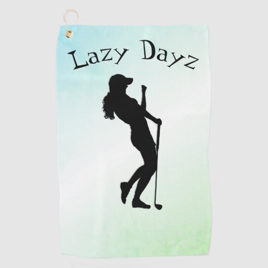 Ladys Golf Green Golfhandtuch (Vorderseite)