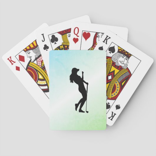Ladys Golf Green Spielkarten (Rückseite)