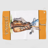 Ladys Golf Handtuch individuell angepasst (Horizontal)