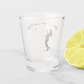 Ladys Golf Hole in One Schnapsglas (Rückseite)