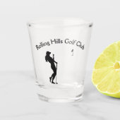 Ladys Golf Hole in One Schnapsglas (Vorderseite)