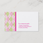 Ladys Golf Instruktor Visitenkarten Visitenkarte (Rückseite)