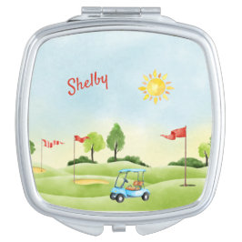 Lady's Golf-Kompaktspiegel Taschenspiegel