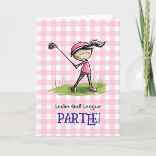 Ladys Golf League 12x18 Einladung