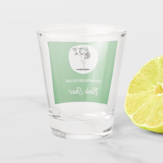 Ladys Golf League Birdie Juice Schnapsglas (Rückseite)