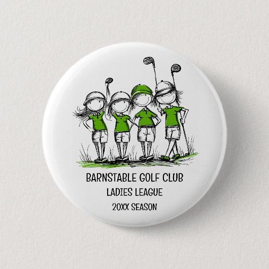 Ladys Golf League Button (Vorderseite)