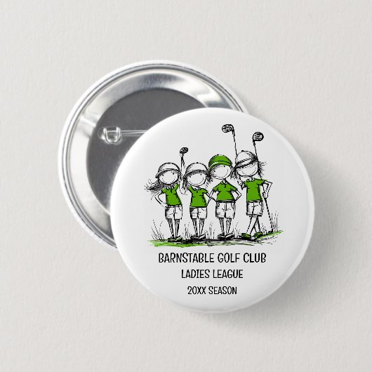 Ladys Golf League Button (Vorne & Hinten)